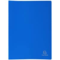 Exacompta 85102E - Carpeta de fundas de polipropileno flexible (100 vistas- A4)- color azul